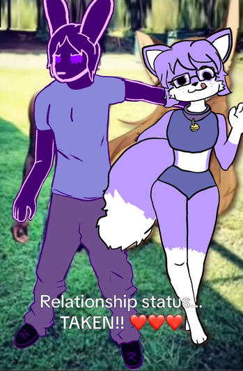 me and splorg8 drawn by my bestie splorg8